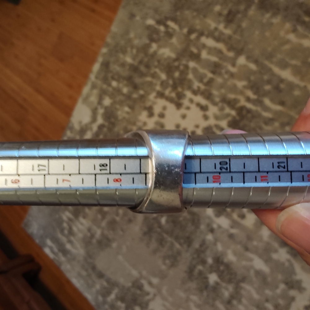 Square Silver Ring With Labradorite Stone - image 5